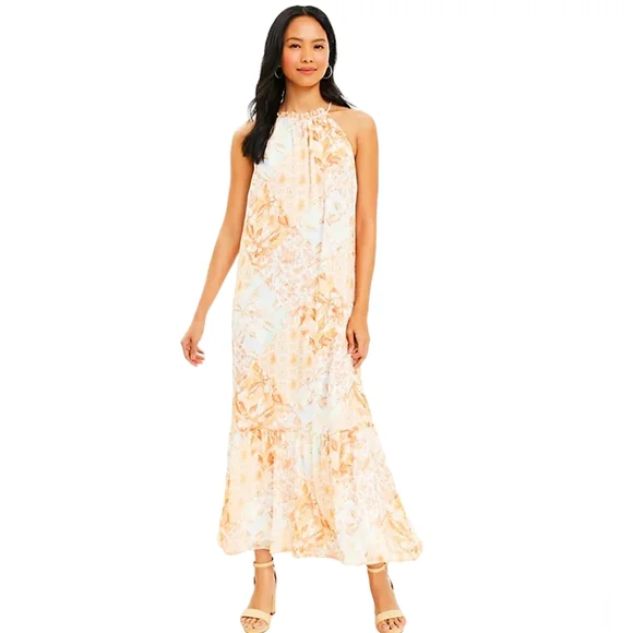 LOFT | Dresses | Loft Floral Print Halter Top Maxi Dress | Poshmark LOFT | Dresses | Loft Floral Print Halter Top Maxi Dress | Poshmark